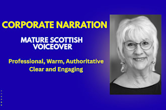 record an upbeat professional corporate narration