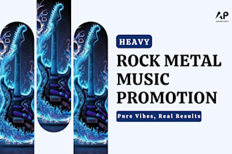promote heavy rock metal music, rock metal music  to 900 active listeners