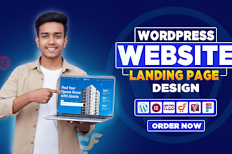 design a premium wordpress landing page