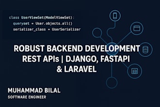 develop django or fastapi backend apis for business applications