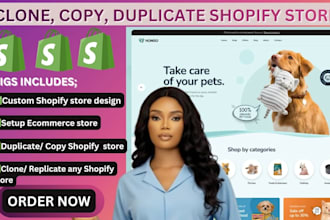 clone shopify store duplicate shopify website revamp redesign copy shopify store