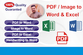 convert PDF to editable word or PDF to excel accurately