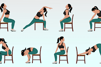 draw professional exercise, yoga, and workout illustrations
