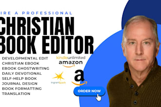 developmental, line edit christian ebook, daily devotional memoir self help book