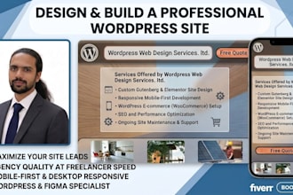 design a custom high converting website for business traffic and lead generation