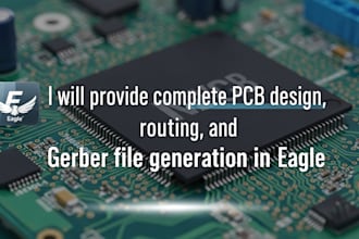 provide complete pcb design, routing, and gerber file generation in eagle