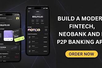 build a modern fintech, neobank and  p2p banking app