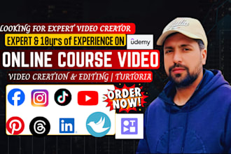 do online video editing, lms course creation, udemy slides, interactive lessons