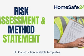 provide uk method statement template with guidance