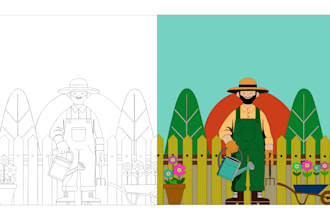 paint by number pages for childrens and adults