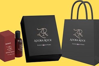 design a luxury perfume brand logo with elegant style