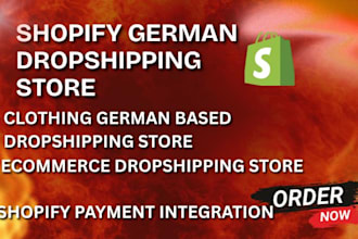 design german shopify clothing dropshipping pod store german store fashion store