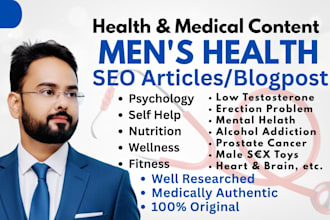 write men health, fitness, nutrition, health articles and blogs