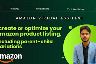 do listing optimization , fix error for your amazon