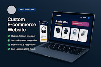 develop a custom ecommerce website with payment integration