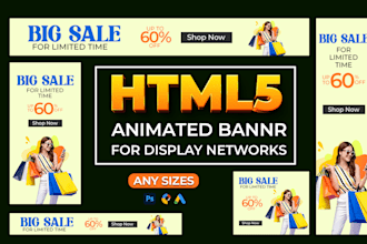 design google ads banner and animated HTML5 banner ads