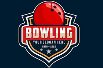 create exclusive and marvelous bowling logo design