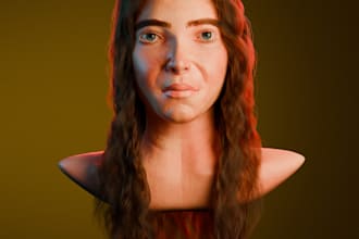 make cinematic realistic 3d portrait