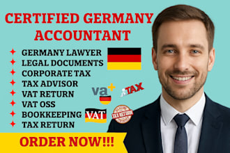do german tax filing, vat registration, vat oss via elster as your steuerberater