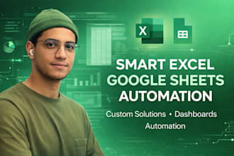 custom excel  google sheets solutions with smart automation