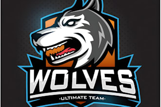 do modern esport wolf logo