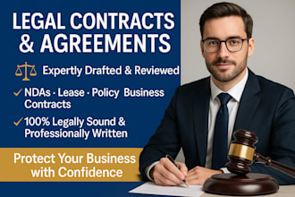draft or review legal contracts, lease agreements, policy and business nda
