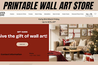 wall art shopify store print on demand website wall art store wall art website