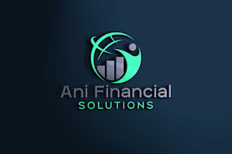unique consulting,accounting, financial logo