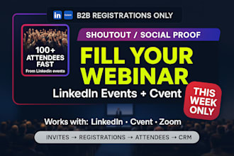 market b2b webinars on linkedin cvent with abm outreach registrations
