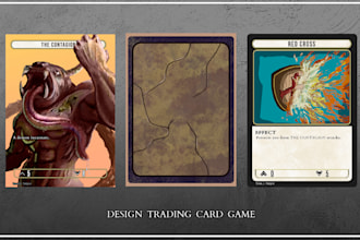 illustrate custom 2d art for your tcg or trading card game