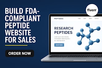 build a compliant health, supplement, or biotech website for sales
