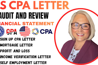 sign cpa letter audit financial statement cpa certified financial report