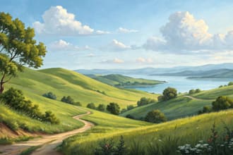 paint oil painting of any landscape