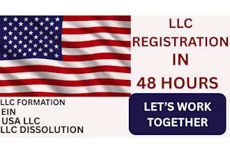 register USA llc and ein in 48 hours and llc dissolution