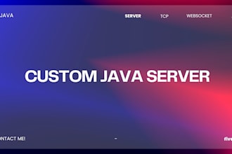 build a custom java server