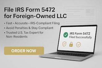 prepare and file form 5472 for foreign owned llc