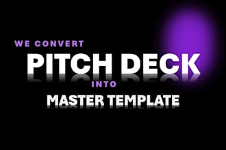design reusable pitch deck in powerpoint master and google template