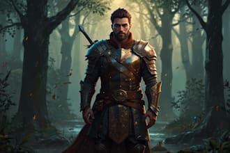 draw fancy fantasy character art