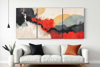 design modern canvas wall art, minimal designs and abstract art