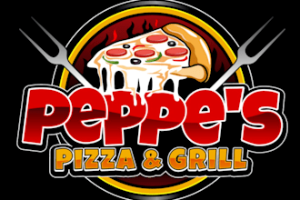 design outstanding pizza logo with express delivery
