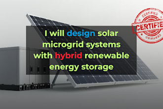 design pe stamped solar microgrid systems and hybrid bess storage for permits