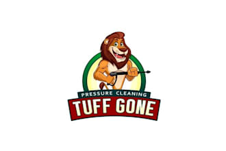 design awesome tuff gone clean logo