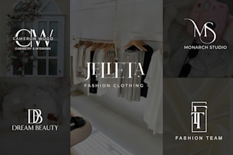 do luxury modern minimalist elegant initial letter monogram clothing logo design
