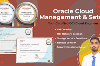 do oracle cloud management and setup