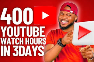 add 1000 hours youtube watch time