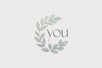 create botanical modern logo for you