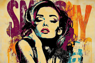 do a unique multi layer graffiti stencil art