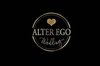 design attractive luxurious wedding planner logo