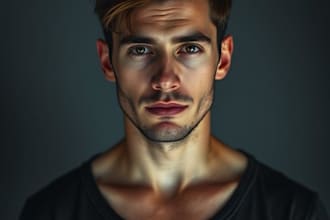 draw fantastic semi realistic cartoon portrait
