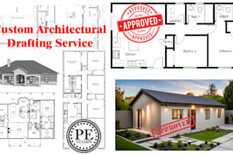 blueprint architectural floor plan landscape licensed city permit review drawing